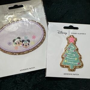 Stoney Clover Lane x Disney Christmas Patches Tree and Mickey Mouse/Minnie Mouse